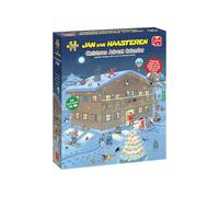 Jan van Haasteren - JVH - Christmas Calendrier de l’Avent - Puzzle Adulte - Humoristique - Cadeau Noël - 24 Puzzles de 54 Pièces - Scènes Comiques Festives - Jumbo