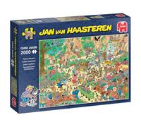 Jumbo Puzzle adulte Jan Van Haasteren Oldtimers – Joyeux Papillons, 2000 pièces, carton 100% recyclé