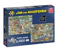 Jan van Haasteren - Safari & Sturm - 2x1000 Teile Puzzle - Puzzle für Erwachsene