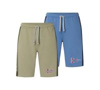 Jan Vanderstorm Haral Lot de 2 pantalons de jogging pour homme, bleu, XL