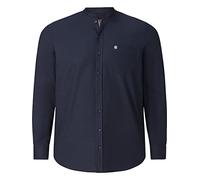 Jan Vanderstorm Homme Chemise À Col Montant Kallu Bleu Foncé 2XL (XXL) - 45/46