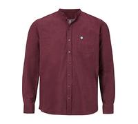 Jan Vanderstorm Homme Chemise À Col Montant Kallu Rouge Foncé, 6XL (XXXXXXL) - 53/54