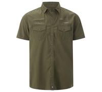 Jan Vanderstorm Homme Chemise À Manches Courtes Alpri Olive, 51/52