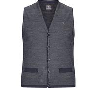 Jan Vanderstorm Homme Gilet De Costume En Maille Tane Bleu Foncé, L - 52/54