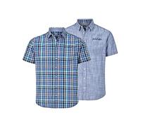 Jan Vanderstorm Homme Lot De 2 Chemises Dankward Bleu, XL - 43/44