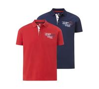 Jan Vanderstorm Homme Lot De 2 Polos Dagfinn Rouge, L - 52/54