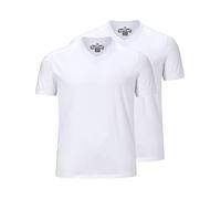 Jan Vanderstorm Homme Lot De 2 T-Shirts Osmo Blanc, 5XL (XXXXXL) - 72/74