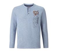 Jan Vanderstorm Homme Sweatshirt Reginald Bleu Clair, 5XL (XXXXXL) - 72/74