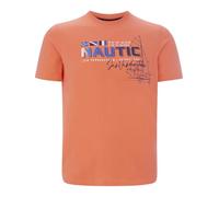 Jan Vanderstorm Homme T-Shirt Svenhelm Orange Clair, 4XL (XXXXL) - 68/70
