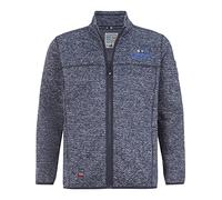 Jan Vanderstorm Homme Veste en Maille Polaire Kolmund Bleu Foncé, 5XL (XXXXXL) - 72/74