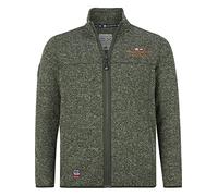 Jan Vanderstorm Homme Veste en Maille Polaire Kolmund Olive, XL - 56/58