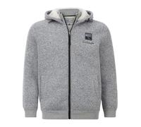 Jan Vanderstorm Homme Veste en Maille Polaire Norvid Gris, XL - 56/58