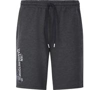 Jan Vanderstorm Pantalon court en molleton Permarsen, pour homme, gris foncé, 5XL