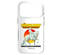 Jan-Wellem Image équestre Devant l'hôtel de Ville de Düsseldorf Coque pour iPhone 17 Pro