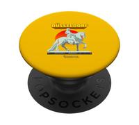 Jan-Wellem Image équestre Devant l'hôtel de Ville de Düsseldorf PopSockets PopGrip Adhésif