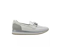 Jana Femme Damen Slipper Mit Dicker Sohle Vegan Basket, Multicolore (Blanco y Plateado), 40 EU