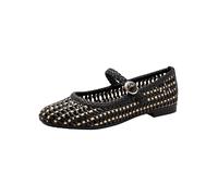 Jana Ballerines végétaliennes pour Femme, Black Nature, 40 EU