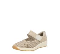 Jana Chaussures Basses Femme avec Fermeture Velcro Vegan, Taupe, 38 EU
