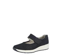 JANA Ballerines à lanières bleu foncé, Taille 40