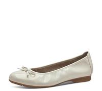 Jana Ballerines avec Noeud Vegan, Beige (Beige Patent), 36 EU