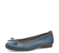 Jana Ballerines avec Noeud Vegan, Bleu (Denim), 41 EU