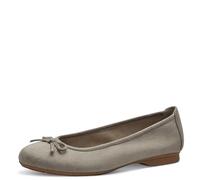 Jana Ballerines avec Noeud Vegan, Gris (Stone), 39 EU