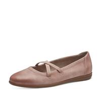 Jana Ballerines Femme à Bride Vegan, Old Rose, 38 EU