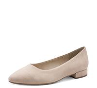 Jana Ballerines Femme à Talon Bloc Vegan, Beige, 39 EU