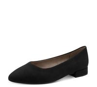 Jana Ballerines Femme à Talon Bloc Vegan, Black, 38 EU