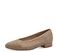 Jana Ballerines Femme à Talon Bloc Vegan, Natural, 38 EU