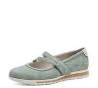 Jana Ballerines Femme avec Fermeture Velcro Vegan, Sage, 39 EU