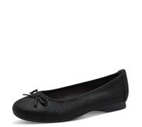 Jana Ballerines Femme avec nœud Vegan, Black Structur, 40 EU