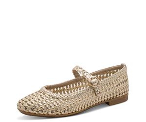 Jana Ballerines véganes à lanières pour Femme Champagne Taille 38 EU