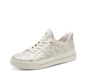 Jana Baskets Basses végétaliennes pour Femme, Or Leo MET, 39 EU