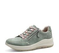 Jana Baskets Femme Plates à Lacets Vegan, Sage, 38 EU
