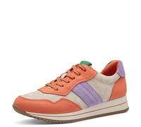 Jana Baskets Femme Plates à Semelle épaisse Vegan, Orange Comb, 36 EU