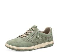 Jana Baskets Femme Plates avec Fermeture éclair Vegan, Sage, 39 EU