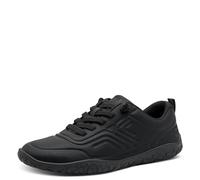 Jana Baskets Femme Plates Confortables Vegan, Black, 38 EU