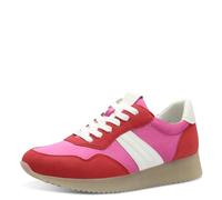 Jana Baskets Femme Plates Low Top Vegan, Red/Fuchsia, 36 EU