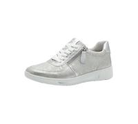 Jana Baskets Femme Plates Low Top Vegan, Silver Print, 37 EU