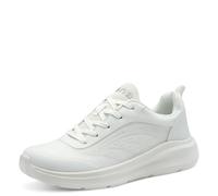 Jana Baskets Femme Plates Sportives Vegan, White, 37 EU
