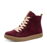 Jana baskets montantes femme à lacets vegan, Bordeaux, 39 EU
