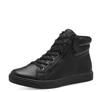 Jana baskets montantes femme avec fermeture éclair vegan, Black, 36 EU