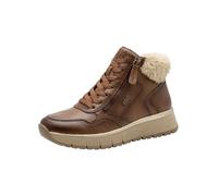 Jana baskets montantes femme fausse fourrure vegan, Cognac, 42 EU