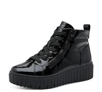 Jana baskets montantes femme plateformes vegan, Black Patent, 40 EU