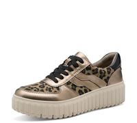 Jana Baskets Plateformes Femme avec Fermeture éclair Vegan, Leo Comb, 40 EU