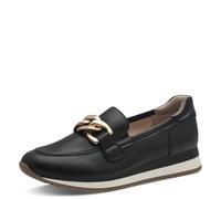 Jana Baskets Slip on Femme à Enfiler Vegan, Black/Gold, 41 EU
