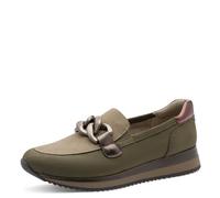 Jana Baskets Slip on Femme à Enfiler Vegan, Olive Comb, 41 EU