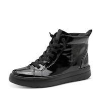 Jana baskets Step In femme confort large vegan, Black Patent, 38 EU