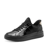 Jana Baskets Step in Femme légères à Enfiler Vegan, Black Patent, 39 EU
